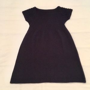 Zara navy blue knit short sleeved dress size small